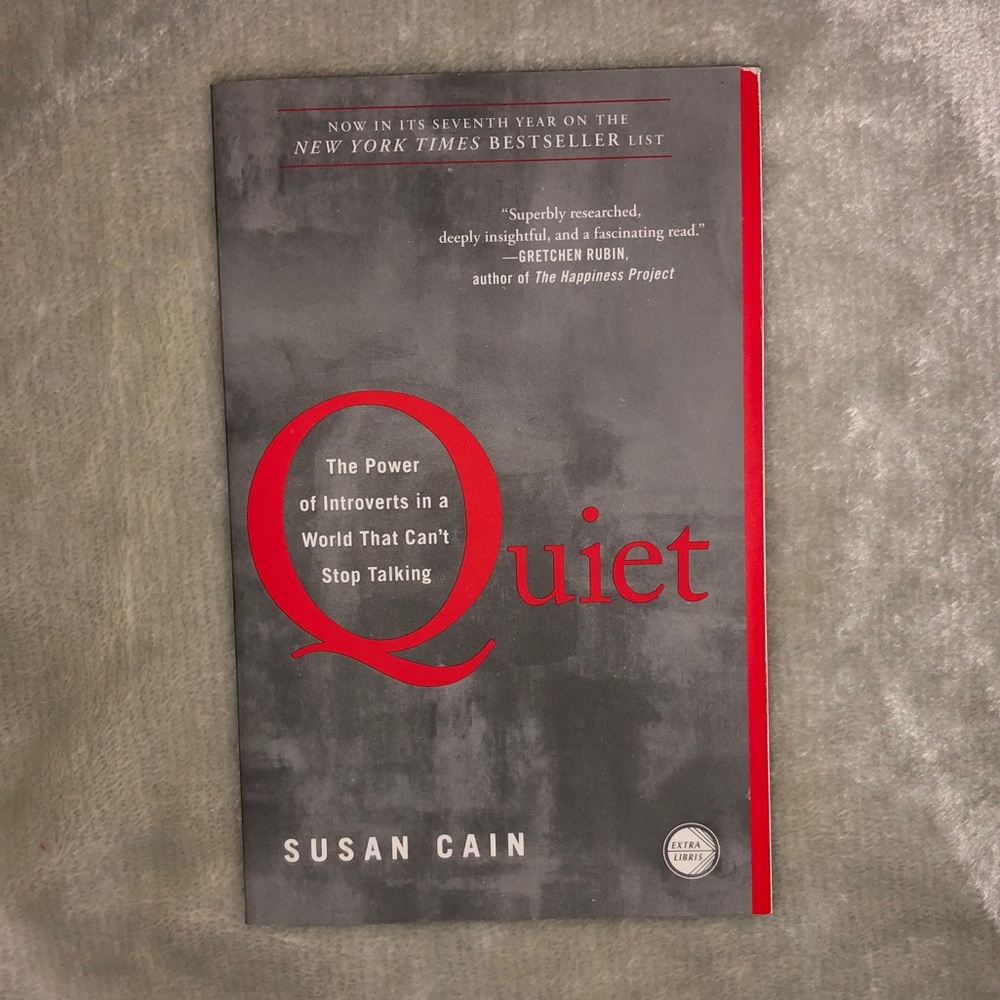 “quiet” by susan cain paperback book